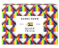 Games Room Queer Trivia: LGBTQIA+ Trivia Game, 140 Questions, Ages 14+