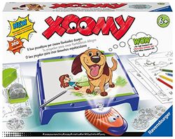 Ravensburger - Xoomi Maxi, A4-format ritbord med lysande projektor, 300 illustrerade motiv i 72 bilder, kreativt spel för barn och flickor, 6+ år