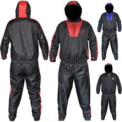 AQF Sauna zweetkleding voor dames en heren, fitness, overall, zweetpak, sauna, sweatshirt, hardlopen, fitnessstudio, joggen, trainingspak, zweetoutfit (complete outfit)