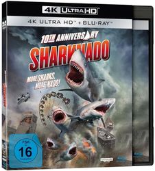 Sharknado - More Sharks more Nado Extended 4K-Edition (UHD+Blu-ray Sonderauflage im Hai-Schuber, limitiert auf 500 Stück) [Alemania] [Blu-ray]
