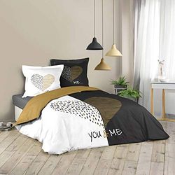 Douceur d'intérieur 3-delat set 240 x 220 cm tryckt 42 trådtäthet designplats Miu