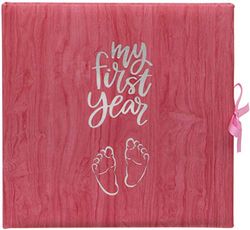 Baby's My First Year Record Log Book ter herdenking van de geboorte door hun eerste jaar op aarde - Roze