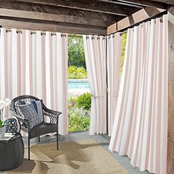 Sun Zero Valencia, confezione da 2 tende a pannello Cabana Stripe per interni ed esterni, protezione dai raggi UV, ad alta efficienza energetica, coppia