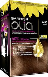 Garnier - Olia - Coloração permanente à l'Huile Sans Ammoniaque Châtain - 6,35 Noisette