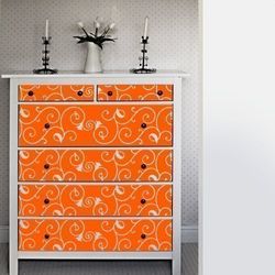 Your Design - Adesivo per mobili, Motivo Decorativo, Arancio Pastello, 2 x 26 x 180 cm