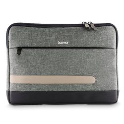 Hama 11 tums surfplatta fodral (för 11 tums surfplatta, skydd, fodral, fodral, dragkedja, extra ficka) grå