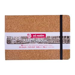 Talens Art Creation Skizzenbuch, Kork, 21 x 14,8 cm, 140 g, 80 Blatt (9314055M)