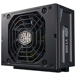 Cooler Master V 1300 SFX Platinum, UK Plug - 80 PLUS Platinum (230V), Fully Modular Power Supply Unit, Fits Mini-ITX to ATX Cases, Full ATX 3.0 Support, Quiet 92mm FDB Fan, 10-Year Warranty - 1300W