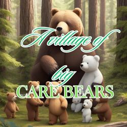 A village of big care bears