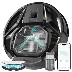 Lefant Aspirateur Robot M320, 6000Pa d'Aspiration, Évitement Précis des Obstacles, Détection de Tapis, Zones Interdites, Idéal pour Les Poils d'animaux, Cheveux et Sols Durs Tapis, Contrôle App/Alexa