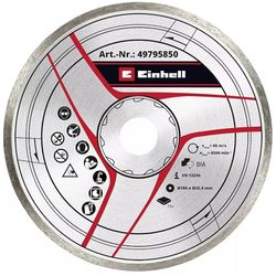 Original Einhell Diamond Cutting Disc 180 x 25.4 mm (Tile Cutter Accessories, Diameter 180 x 25.4 mm, 4 mm Diamond Edge, Max. 8500 rpm, for Einhell Tile Cutting Machines)