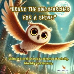 Bruno the Owl Searches for a Shine.: Childrens book about owls. An adventure of curiosity, friendship, and discovery.