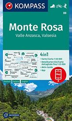 Cartina escursionistica n. 88 Monte Rosa, Valle Anzasca, Valsesia