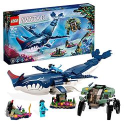 LEGO Avatar Payakan el Tulkun y Crabsuit, Juguete para Construir de Animal y Vehículo, Película The Way of Water, Aventuras Submarinas, Pandora 75579