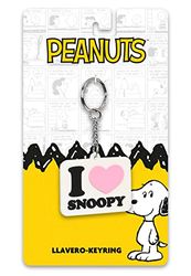 Snoopy Imagine - Metal Ring Keychain, Original Design, Fun, Sturdy, Lightweight, Ideal for Children and Youth, 8 x 3 cm, Pastel Blue, Baby Blue, Estándar, Casual