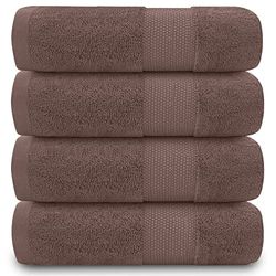 GC GAVENO CAVAILIA 700 GSM Premium Quality Hand, Extra Absorbent 4pk 100% Ringspun Cotton Towel, Egyptian, Camel, 50x85 Cm