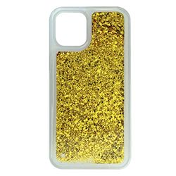 BABACO Funda para iPhone 12 Mini Efecto de Purpurina líquida, Color Dorado