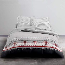 Duvet Cover 220 x 240 cm Printed Cotton 57 Thread Count