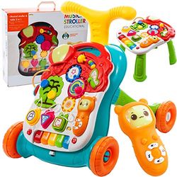 MalPlay 5901924216421 Chodzik Pchacz 5W1 Kolorowy ,Wielokolorowy