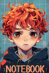 Notebook: Anime Boys Journal | 6x9 IN, 110 Lined Pages for Travel Notes.