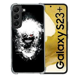 Cokitec wzmocnione szkłem hartowanym dla Samsung Galaxy S23 Plus Manga Tokyo Ghoul Kaneki Tag
