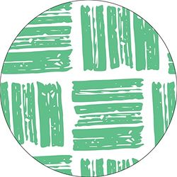 Bonateks, Runt digitalt tryckt musmatta, halkfri undersida, för kontor och hem, diameter: 22 cm