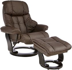 Robas Lund, sillón, sillón relax, Calgary, cuero / color marrón, 91 x 90 x 104 cm, 64023BS5
