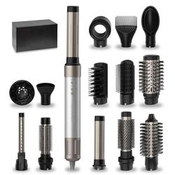 Cecotec Brosse à Air Bamba Cermiccare 14In1 Airglam. Aluminium, 1400W, 14In1 : Moulent, bouclent, peignent, sèchent et éliminent l'effet de frisottis. 3 vitesses, 3 températures