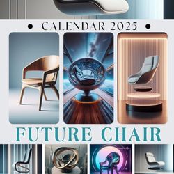 Future Chair Calendar 2025: 365 days From Jan to Dec 2025, with 12 Photography for Adults| Perfect for Chair Lover to Planning and Organizing