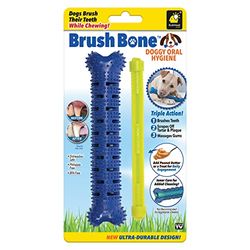CHEW BRUSH Pro kauwbot speelgoed voor alle honden – reinigt tanden en plaque – masseert het tandvlees – zeer duurzaam bijtspeelgoed – lekkernijencontainer – vrij van BPA en ftalaten
