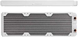 Corsair Hydro X Series, XR5 Radiateur de 360 mm (Triples Fixations Ventilateur de 120 mm, Installation Facile, Construction en Cuivre Premium, Guides de Vis de Ventilateur Inclus) Blanc