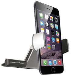 Maclean Soporte Universal movil teléfono móvil fácil instalación Slot Holder Ranura CD Coche Car Ajustable Giratorio 360° rotación Vertical, Compatible con iPhone 7/6s/6/5s/5 Samsung Galaxy Note LG