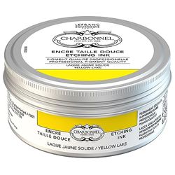 Charbonnel - Colori per stampa in rame, altamente pigmentati, eccellente resistenza alla luce, vegano, colori vivaci, resistente all'invecchiamento, vaso da 200 ml, colore giallo permentato