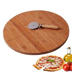 MK Bamboo VENEZIA - Tagliere per pizza con coltello