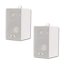 Acoustic Audio by Goldwood 251W Indoor Outdoor 3 Way Speakers 400 Watt White Pair