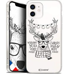 Caseink fodral för Apple iPhone 12 Mini (5.4) [Gel HD-mönster tryckt i Frankrike juldesign hipster kollektion - mjuk - ultratunn]