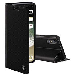 Hama Slim Pro - Custodia a portafoglio per Apple iPhone X/XS, colore: Nero