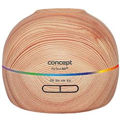 Concept Perfect Air Wood ZV1005 Humidificateur 2 en 1 avec diffuseur de parfum 40 ml/h pour pièces jusqu'à 20 m² 2 modes de fonctionnement Minuterie 300 ml (bois clair)