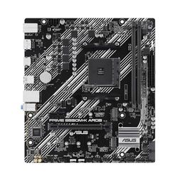 ASUS Prime B550M-K ARGB AMD B550 Ryzen AM4 mATX moderkort (två M.2, PCIe 4.0-kortplatser, Realtek 1 Gb Ethernet, DisplayPort/HDMI, SATA 6 Gbps, USB 3.2 Gen 1, USB 3.2 Gen 1 Type-C Front och Aura Sync)