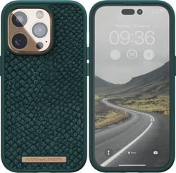 TELCO ACCESSORIES - NJORD ACCS Salm.Leather MAGSAFE Case iPhone 14 Pro 6.1 GREE