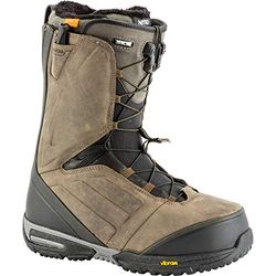 Nitro Snowboards herr EL MEJOR TLS '19 premium läder snowboardsko snowboardsko med snabbspännessystem Highend Freeride Carving Softboot Boots, Destressed Brown, 26,5