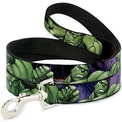 Buckle Down "Marvel Avengers Hulk C/U Pone Pet Leash, 6" -1/5,1 cm