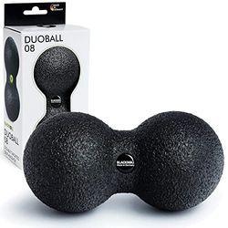 BLACKROLL® DUOBALL 08, dubbele massagebal voor diepe zelfmassage van de spieren, massage roller ideaal voor nekmassage, diameter van 8 cm, zwart