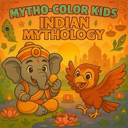 Mytho-Color Kids: Indian Mythical Creatures to Discover and Color - 50 Cute, Educational, Relaxing Coloring Pages