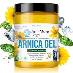 ARNI·FRESH & RELAX | Gel all’Arnica 98% – Effetto Freddo Naturale con 12 Estratti Vegetali – Sollievo per Articolazioni, Gambe Affaticate, Muscoli Stanchi e Recupero Quotidiano (1000)