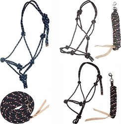 Kit licol à nœuds - 6900 - Bleu foncé - Pony