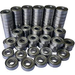 Tonmp 608-ZZ kogellager - dubbel metaal verzegelde afgeschermde miniatuur diepe groeflagers voor meubelwiel, skateboards, inline skates, scooters, rolschaatsen (8 mm x 22 mm x 7 mm) (100)