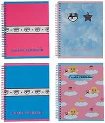 Pigna Skip Chiara Ferragni - Cuaderno (A5, 4 unidades), 02317985M