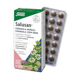 Salus - Salusan Complemento alimentar - 84 comprimidos - Contribui para o relaxamento e ajuda a conciliar o sono - Contém extratos de valeriana, passiflora, melissa e lúpulo