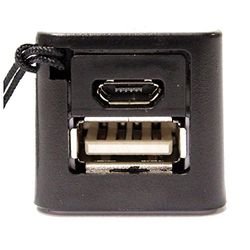 Cablematic – Bank 2 600 mAh batteri 1 A USB-nyckelring, färg svart
